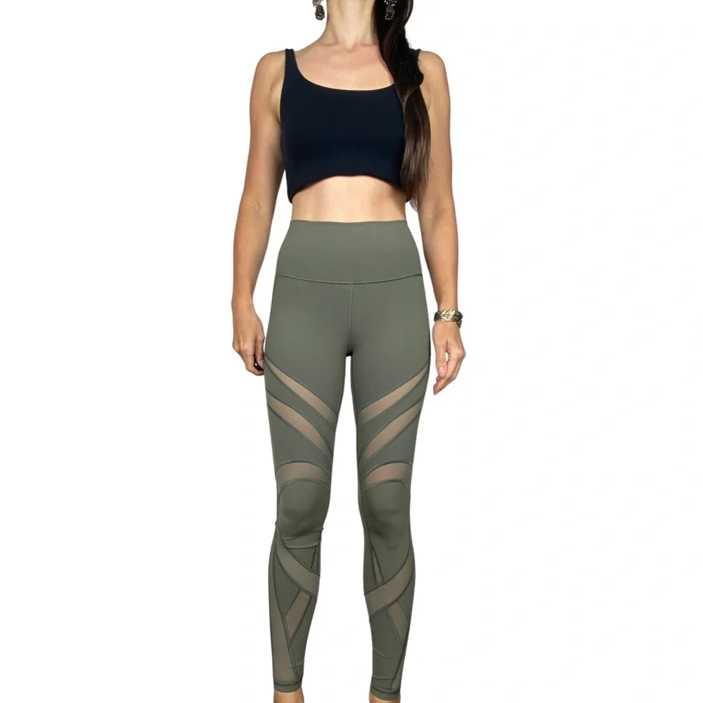 LULULEMON Sage Wunder Under Hi-Rise Tight Mesh Activewear Tights Size US 6 AU 10 - Picture 5 of 13